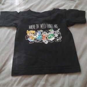 "Where Da Wild Things Are" Black T-Shirt (2T)